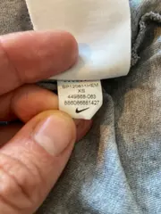 Vorschaubild 4 von T-Shirt Kinder Gr. 128 Just Do It Grau Kurzarm Baumwolle