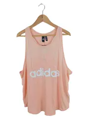 Vorschaubild 1 von Damen Tanktop Top Gr. 44/XXL Rosa Sportlich Logo-Print