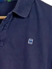 Vorschaubild 3 von Poloshirt Herren XXL Blau Navy Kurzarm Baumwolle Logo