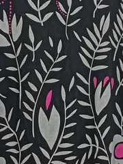 Vorschaubild 3 von Damen Freizeitkleid Blumenmuster Gr. 38 Schwarz Casual