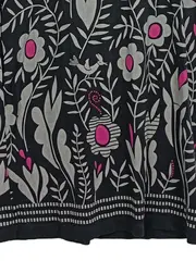 Vorschaubild 4 von Damen Freizeitkleid Blumenmuster Gr. 38 Schwarz Casual