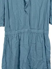 Vorschaubild 4 von BENETTON Damen Freizeitkleid Gr. L Blau Baumwolle Feminin