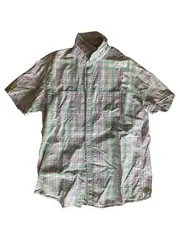 Vorschaubild 1 von Herren Freizeithemd Kariert Grün Kurzarm XL Casual