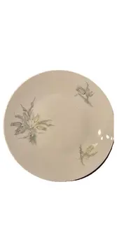 Vorschaubild 1 von Kuchenteller Porzellan Blumenmuster Klassisch Weiß 19 cm