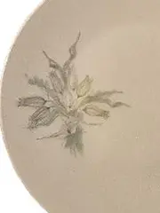 Vorschaubild 2 von Kuchenteller Porzellan Blumenmuster Klassisch Weiß 19 cm