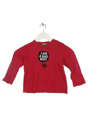 Vorschaubild 1 von Kinder Langarmshirt Rot Gr. 104 Biene Schriftzug Casual