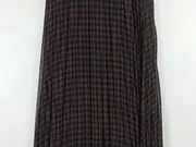 Vorschaubild 3 von Faltenrock Damen 36 Braun Geometrisch Elegant Maxirock Alltag