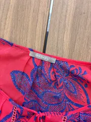 Vorschaubild 5 von Damen Bluse M Mehrfarbig Blumenmuster Bohemian 3/4-Arm Rüschen