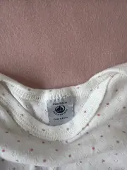 Vorschaubild 5 von Baby Body Langarm Gr. 86 Weiß Rosa Punkte Mädchen