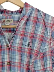 Vorschaubild 2 von Hemdbluse Damen Kariert Outdoor Mehrfarbig Gr. 34/XS Baumwolle