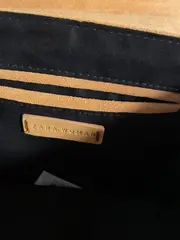 Vorschaubild 5 von Woman Damen Umhängetasche Wildleder Optik Beige Kettenschulterriemen