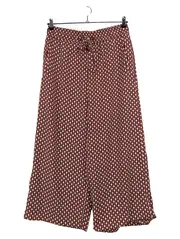 Vorschaubild 1 von Damen Stoffhose Gr. 42 Rot Modisch Grafisch Muster