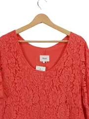 Vorschaubild 2 von Damen Cocktailkleid Gr. 40/L Pink Elegant mit Spitze