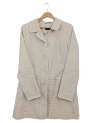 Vorschaubild 1 von , Damen Übergangsmantel Gr. 38 Beige Modern Grafisches Muster