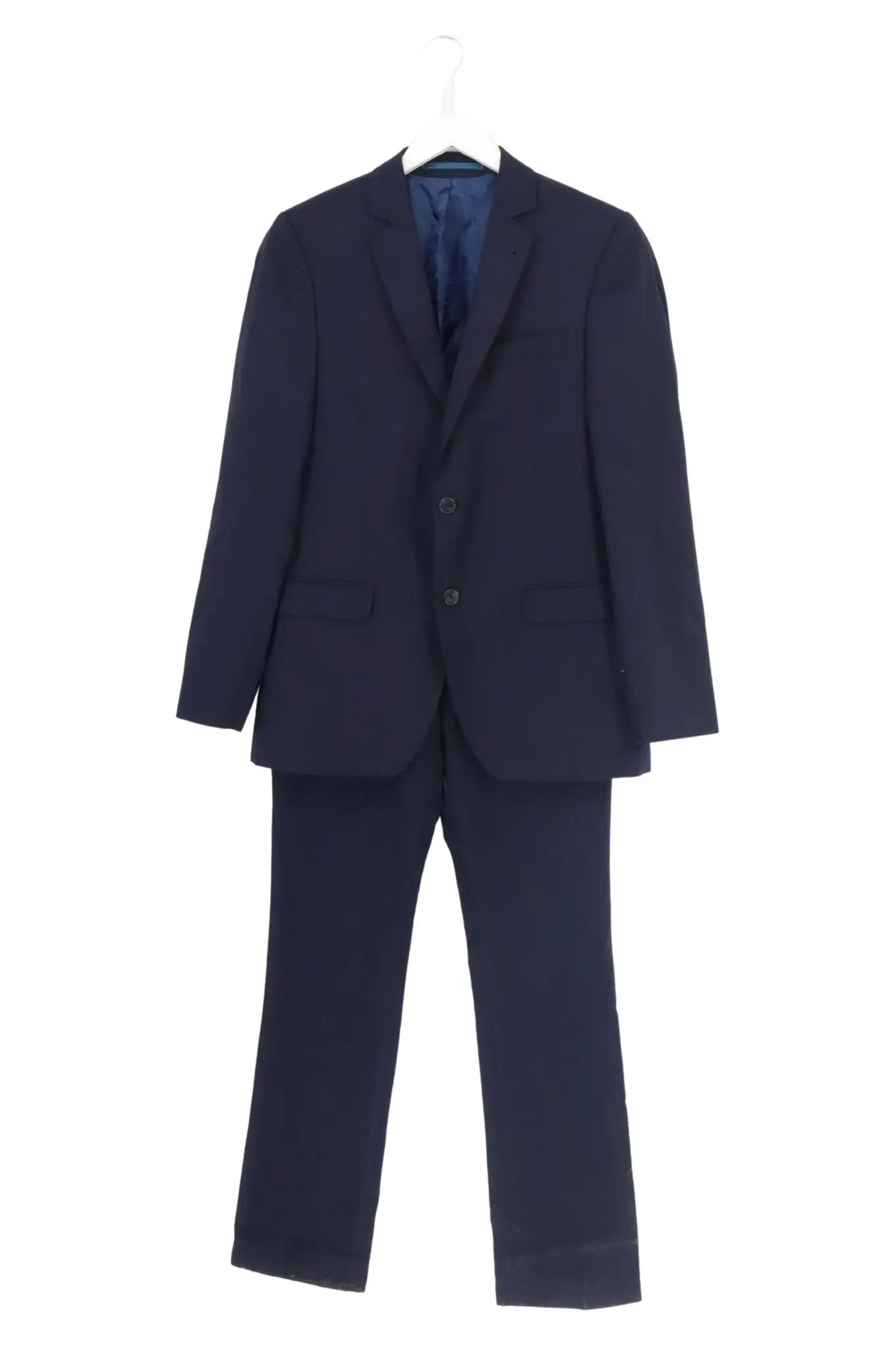 VITALE BARBERIS CANONICO Herren Anzug Gr. 44 Blau Schurwolle Business