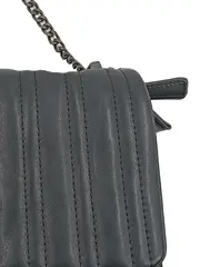 Vorschaubild 3 von Damen Umhängetasche Leder Gesteppt Schwarz Klein Alltag Party