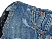 Vorschaubild 5 von Kinder Jeans Shorts Blau Gr. 104 (4 Jahre) Distressed Spitze