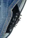 Vorschaubild 6 von Kinder Jeans Shorts Blau Gr. 104 (4 Jahre) Distressed Spitze