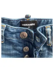 Vorschaubild 7 von Kinder Jeans Shorts Blau Gr. 104 (4 Jahre) Distressed Spitze