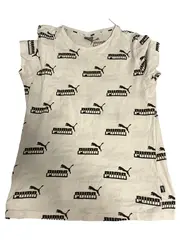 Vorschaubild 1 von T-Shirt Damen Gr. 36/S Casual Weiß Logo-Print