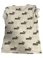 Vorschaubild 2 von T-Shirt Damen Gr. 36/S Casual Weiß Logo-Print
