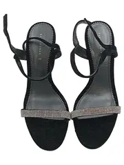 Vorschaubild 2 von Woman Damen Sandaletten Strassbesatz Schwarz Gr. 39 High Heel