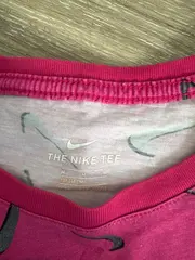 Vorschaubild 3 von Kinder Mädchen T-Shirt Pink Swoosh Muster Gr. 146 Sportlich