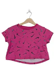 Vorschaubild 1 von Kinder Mädchen T-Shirt Pink Swoosh Muster Gr. 146 Sportlich