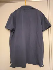 Vorschaubild 2 von Herren Poloshirt M Blau Casual Kurzarm