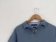 Vorschaubild 6 von Herren Poloshirt M Blau Casual Kurzarm
