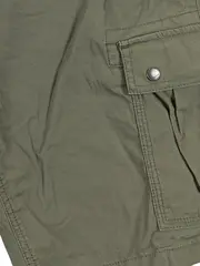 Vorschaubild 4 von Herren Cargo Shorts Gr. 32 Oliv Casual Baumwolle Freizeit