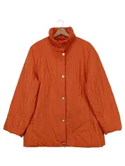 Vorschaubild 1 von Damen Steppjacke Orange Uni Gr. UNI Casual Freizeit
