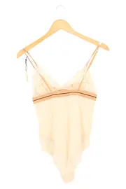 Vorschaubild 2 von Damen Body Beige Gr. 38/M Feminin Spitze Lingerie Dessous