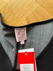 Vorschaubild 3 von Freizeitkleid Damen Gr. 38 Schwarz Blumenmuster Feminin