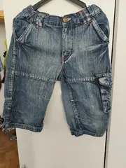 Vorschaubild 2 von Denim Cargo Shorts Kinder Blau Gr. 122 Freizeit Casual Baumwolle