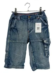 Vorschaubild 1 von Denim Cargo Shorts Kinder Blau Gr. 122 Freizeit Casual Baumwolle
