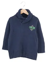 Vorschaubild 1 von Kinder Pullover Gr. 104 Blau Baumwolle Casual