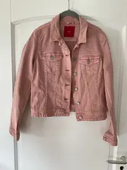 Vorschaubild 2 von Damen Jeansjacke Rosa Gr. 36 Baumwolle Casual