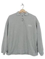 Vorschaubild 1 von Damen Poloshirt Grau Casual Gr. 34/XS Langarm