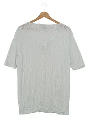 Vorschaubild 2 von Damen T-Shirt Gr. 42/XL Weiß Animal-Print Casual Kurzarm