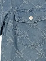 Vorschaubild 6 von Jeanskleid Damen Gr. 34/XS Blau Casual mit grafischem Muster