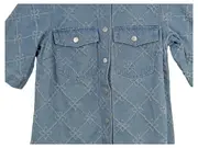 Vorschaubild 3 von Jeanskleid Damen Gr. 34/XS Blau Casual mit grafischem Muster