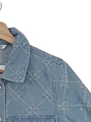Vorschaubild 8 von Jeanskleid Damen Gr. 34/XS Blau Casual mit grafischem Muster