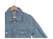 Vorschaubild 4 von Jeanskleid Damen Gr. 34/XS Blau Casual mit grafischem Muster