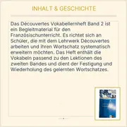 Vorschaubild 3 von Klett Découvertes Vokabellernheft Band 2 Französisch Unterricht Taschenbuch