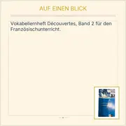 Vorschaubild 2 von Klett Découvertes Vokabellernheft Band 2 Französisch Unterricht Taschenbuch