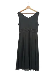Vorschaubild 2 von Etuikleid Damen 40/L Schwarz Elegant Business Midi