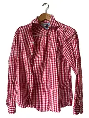 Vorschaubild 1 von Herren Freizeithemd Rot Kariert Gr. 52/XL Baumwolle