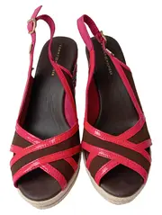 Vorschaubild 2 von Damen Wedges Sandalen Gr. 39 Rot Elegant Casual
