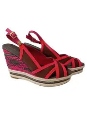 Vorschaubild 1 von Damen Wedges Sandalen Gr. 39 Rot Elegant Casual